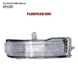 LONGLING Passenger Right Side Door Mirror Turn Signal Light for 2019 to 2025 RAM 1500