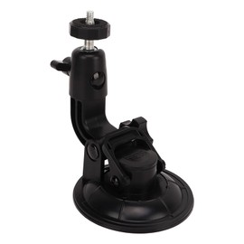 Suction Cup Car Mount for Action Camera & Phone Holder, Dashboard & Windshield Window Bracket with Phone Clip Screw Adapter, 360° Rotation