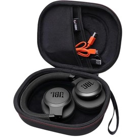LTGEM - Funda rígida de EVA para JBL Live 770NC/660NC/650BT/460NC/670NC/400BT/500BT y JBL Tune 770NC/710BT/720BT/760NC/700BT/750BT/510BT/660NC/520BT/520BT/520BT/500/Tour One/E45BT - Auriculares