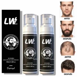 LWMaster - Kit 2 Tónico capilar Capixil 20% Anti-Caída estimula el crecimiento del cabello y la barba