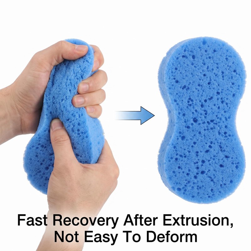 4 Pieces Large Sponges for Cleaning Thick Foam Scrubber Kit