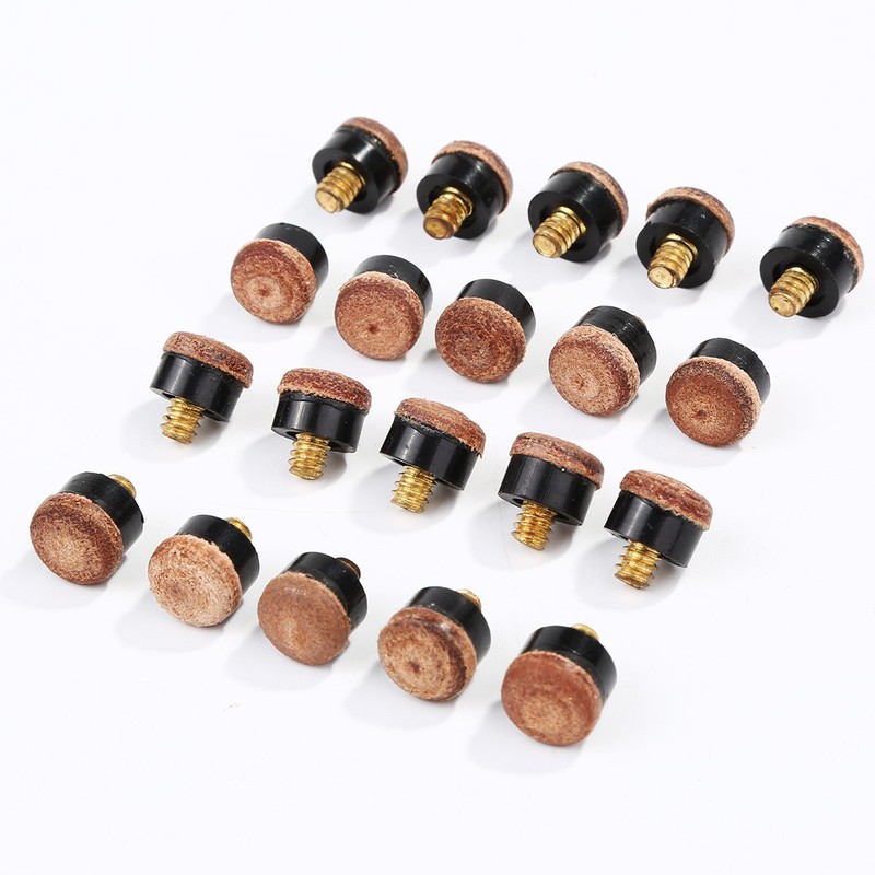 20 Pieces Screw on Tips 10 mm Cue Tips with