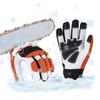 Vgo... Vgo... 1Paar 0/32F Kettens?genhandschuhe in Winter, 12-lagiger Kettens?genschutz, Arbeitshandschuhe