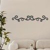 OYEFLY Metal Scroll Wall Art Decor,Rustic Iron Wall Medallion (style