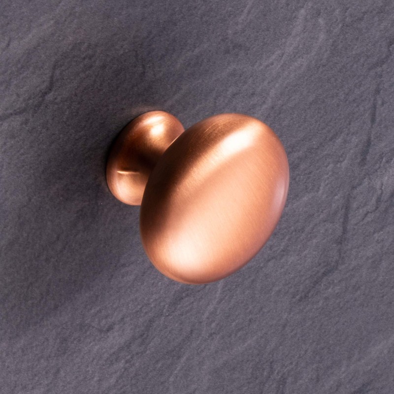 Gedotec DUKE Designer Furniture Knob Matt Copper for Drawers Elegant