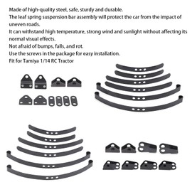 VBESTLIFE RC Leaf Spring Suspension System Front Rear for Tamiya 1/14 RC Tractor Upgrade Parts Front Rear Spring Shock Absorber
