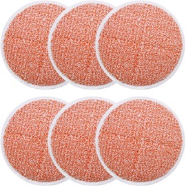 6 Pack Spinwave Mop Pads Replacement Kit Compatible with Bissell Spinwave 2124 2039 Series: Heavy Scouring Pads