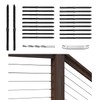 Muzata 80 Pack 1/8" Black Cable Railing Hardware Kit Swage