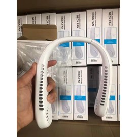 FANECK portable Neck Fan - 3 speed, USB Recharge, Quiet, Hands Free - Great for Summer, Office, outdoor & Work (White)