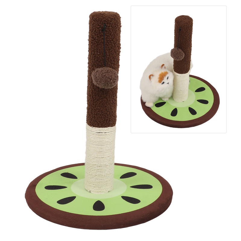 Cat Scratching Post Kiwi Sisal Vertical Cat Scratcher with Hanging