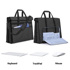 Damero Carrying Tote Bag Compatible with Apple 21.5" iMac Desktop Computer, Travel Storage Bag for iMac 21.5-inch and Other Accessories, Black