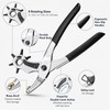 Rotary Leather Hole Punch Pliers for Precision Crafting – Adjustable