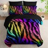 lneffble 7 Piece Pink Leopard/Cheetah Zebra Print King Size Comforter