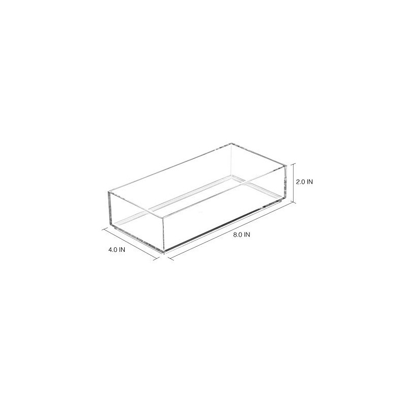 InterDesign iDesign Clarity Plastic Drawer Organizer for Vanity, Countertop, Bathroom,