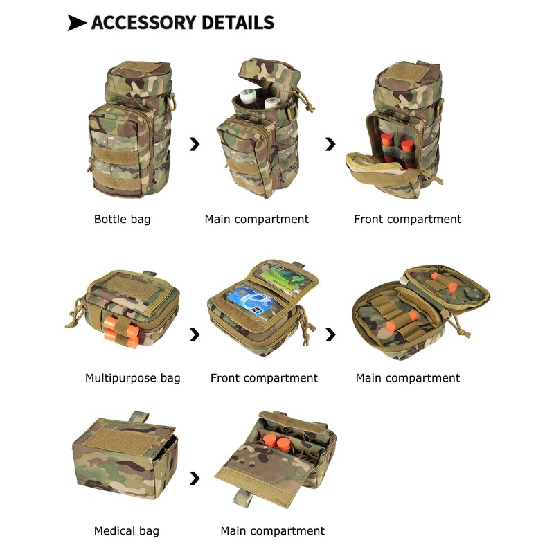 YAKEDA Tactical Battle Belt:Airsoft Belt Accessories Duty Belts Law Enforcement