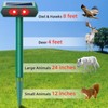 2025 Solar Nocturnal Animal Repeller Deer Repellent Outdoor with Red