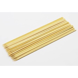 Barbecue Skewers, Bamboo Skewers, 0.1 x 9.8 inches (3 x 250 mm), 9.8 inches (25 cm), Pack of 50, Yakitori, Grilled Skewers, Outdoor Use