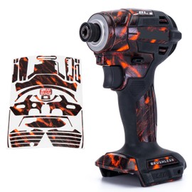 WRAPGRADE Custom Wrap Sticker Decal Compatible with Makita DTD173 18V LXT (Slash Rock Magma)