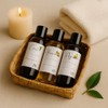 Herbolaria Selecta Set de Aceites Naturales Puros, Coco, Almendra y