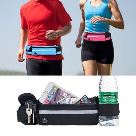 Unisex Anti-Theft Running Hip Bag / Fanny Pack for Marathon & Jogging Travel Fanny Pack Black 2ea