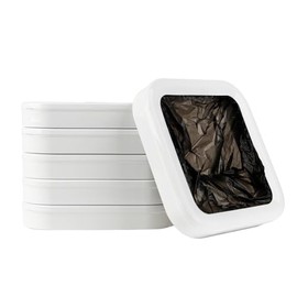 IntreLife Trash Bag Refill Rings for Self Sealing Smart Trash Can Intre-02, Pack of 6-supports approximately 150 uses