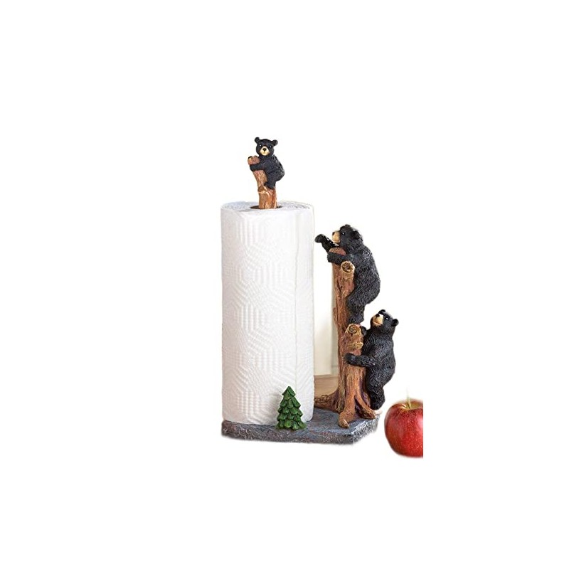 Collections Etc Northwoods Bears Paper Towel Holder