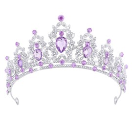 DRESHOW Crown for Women Girls Queen Crown and Tiaras Princess Rhinestone Crystal Headbands Wedding Headband Costume Party Hair Accessories Bridal Wedding Prom Birthday Party Crowns Headband