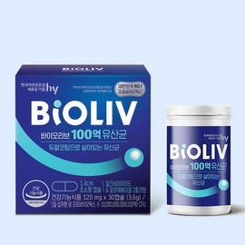 Korean Yakult [에치와이] 바이오리브 100억 유산균 1박스 (초소형 캡슐) [Echiy] BioLiv 10 Billion Probiotics 1 Box (Mini Capsules)