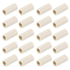 PATIKIL 1"/25.4mm x 12mm Pool Cue Ferrules, 20 Pack Billiard Cue Ferrules Slip on Snooker Pool Stick Tips Replacement Accessories, White