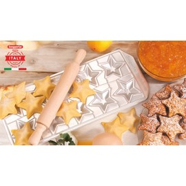 Imperia Raviolamp Classica line. Ravioli moulds. 100% made in Italy. Accessories for pasta machines. Aluminium pasta cutter for fresh pasta. With rolling pin.