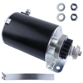 Ezamintaly Starter Motor 16 Teeth Replacement for Briggs and Stratton for Craftsman LT1000 LT2000 LT2500 LT3000 LT4000 497595 390838 391423 LG497595 AM37352