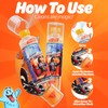 PeerBasics Gunk Getter - Travel Spray Bottle With Microfiber Cap