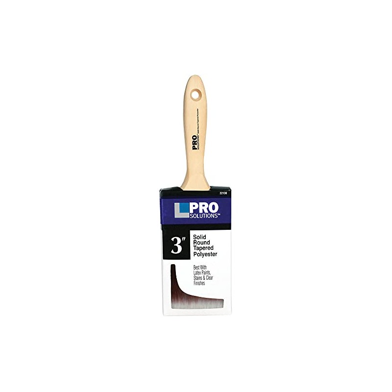 Pro Solutions 22130 SRT Polyester Paint Brush, Beaver Tail Handle,