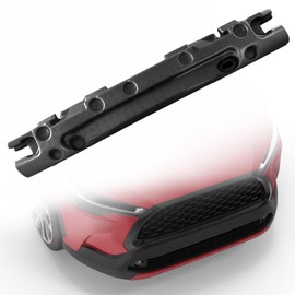 YHTAUTO Front Bumper Absorber Compatible with Jeep WK2 Grand Cherokee 2011-2013, Black Bumper Face Bar Impact Energy Absorber