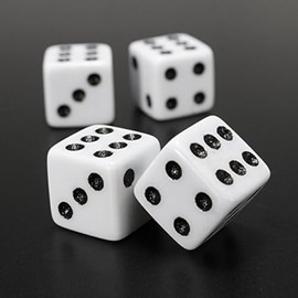 Topxome 4pcs Plastic Wheel Stem Tyre Air Valve Dustproof Cap Gold Dice Tire Tyre Valve Caps Bike Auto Truck Tire Valve Dust Cap (White)