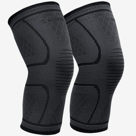 AVIDDA Knee Support Brace 2 Pack - Compression Knee Sleeves for Arthritis, Joint Pain, Ligament Injury, Meniscus Tear, ACL, MCL, Tendonitis, Running, Squats, Sports
