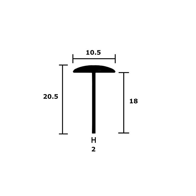 Flexible EPDM Black Rubber T Section T Shape Protector Trim