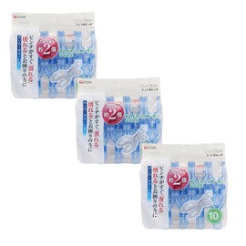 Towa Sangyo CLR Clothespins Wide Rod Pinch Wide Rod Pinch Holds Laundry from Above Rod, Blue, Approx. 1.7 x 1.3 x 3.5 inches (4.3 x 3.4 x 9 cm), Set of 10 x 3