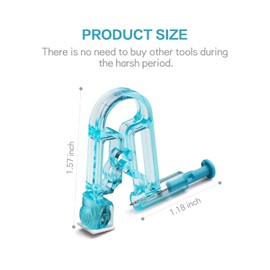 4PCS Blue Disposable Safety Sterile Ear Piercing Gun Unit Tool, Piercing Kit for Piercing Supplies for Unisex Women Men