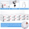 Threan 10 Slot Cell Phone Storage Box, Acrylic Clear Cell