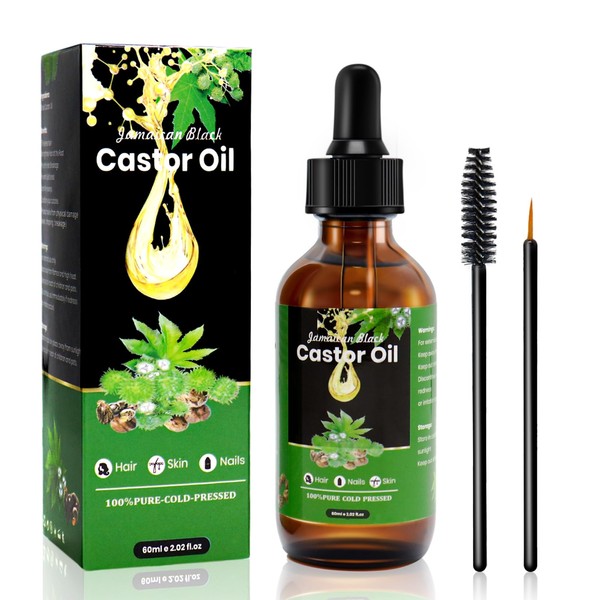 Jamaican Black Castor Oil 100% Pure Natural Cold Pressed, Jamaican