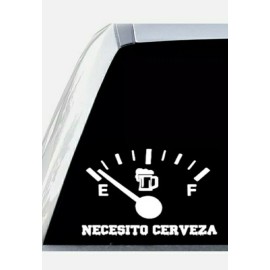 Unbranded Calcomanias De Vinilo Para Autos Carros Vinilos Coches Necesito Cerveza