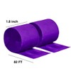 YESON Purple Crepe Paper Streamers Party Streamer Decorations,6 Rolls,1.77 in