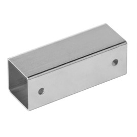 12PCS 1" X 1" Slip Square Tube Coupler, Straight Line Square Tube Connector Chain Fence Guardrail Rail Tube Fittings, Galvanized Steel