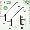 4 Pack Deck Bird Feeder Hanger for Railing 11 Inch