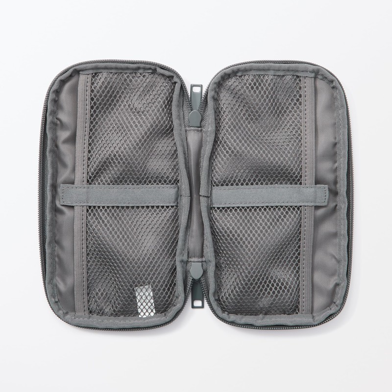 MUJI Gadget Pouch Slim, gray, One size
