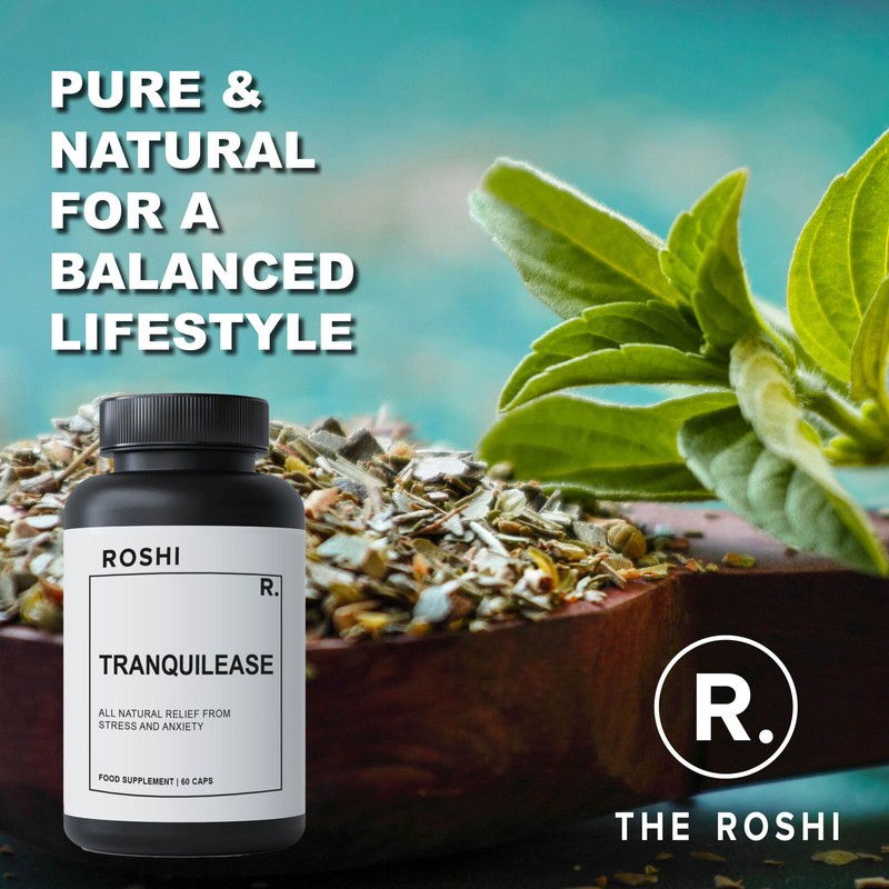Roshi TranquilEase – Natural Stress Relief and Relaxation Support Supplement