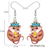 Acrylic Cute Mouse Rat Earrings Dangle Anime Funny Animal Jewelry