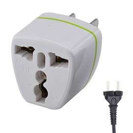 Plug Adapter, International 50/60hz European Plug Adapter 110-250v, Sturdy Travel Adapter, Portable Plug Adapter to Europe for Most of Euro, Italy, Spain Pochy