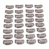 50pcs Hair Extension Clips Stainless Steel Snap Clips for Hair